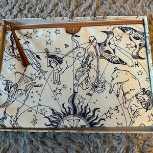 Tory Burch Zodiac Print Clutch